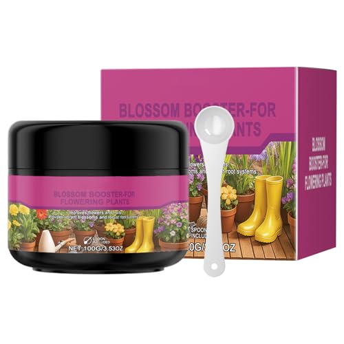 Abono Bloom | Fertilizante Para Floración 100g - Polvo Nutritivo Para Plantas Con Cuchara Para Cosecha Frutal Jardín Maceta Exterior Interior Césped Para Principiantes y Expertos