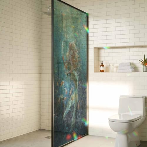 Vinilo para ventana 3D efecto vitral 17.7x39.3 pulgadas miniatura 4