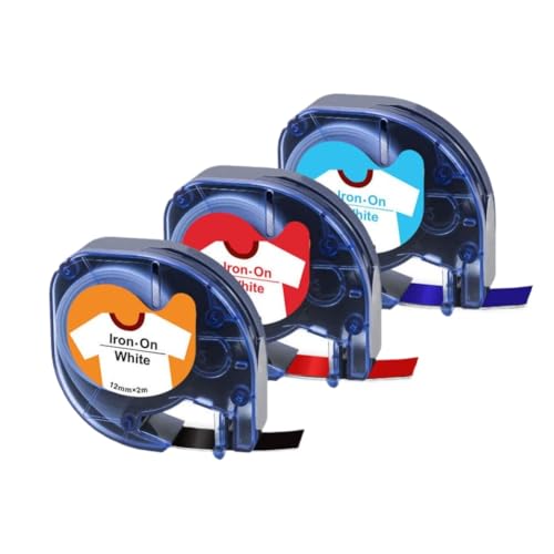 3PK 18771 18769 12mm �t�@�u���b�N�A�C�����ڒ����x���e�[�v LT 18773 18777 LT 100H Plus XR ���x�����[�J�[�ƌ݊�������(3PK Mixed Color)
