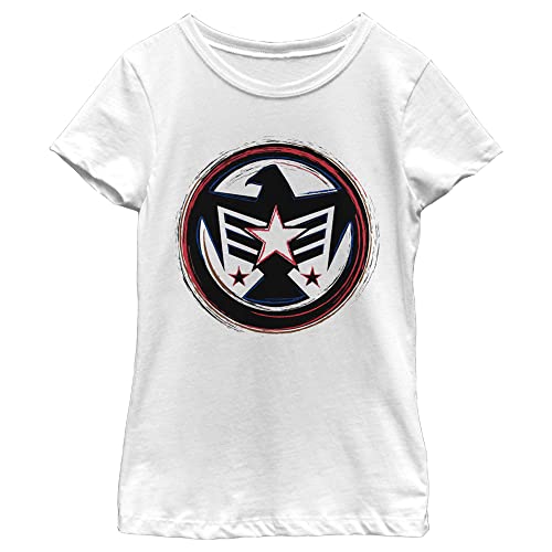 T-shirt Marvel Falcon America fille blanc coton anti-irritation taille M