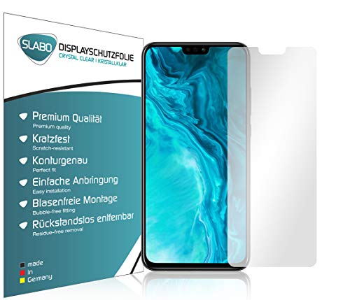 Slabo 4 x Bildschirmschutzfolie für Honor 9X Lite Bildschirmfolie Schutzfolie Folie Zubehör Crystal Clear KLAR