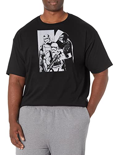 T-Shirt Star Wars Noir XXL pour Homme Grand Finis les Hauts Trop Courts