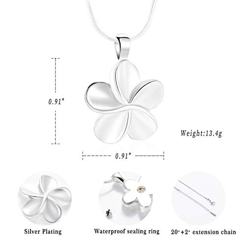 Minicremation Cremation Urn Necklace For Ashes【 925 Sterling Silver Plated Keepsake Jewellery】 Memorial Urn Necklace Ashes Holder Keepsake & Free Fill Kit &20 Inches Chain #TOP1