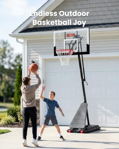 Image of IGL Portable Basketball Hoop Outdoor, 10 FT Height Adjustable