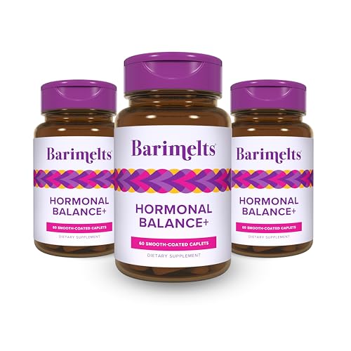 Image of BariMelts Hormonal Balance+ for GLP-1 Users and Bariatric Patients - DIM, NAC & Chasteberry Supports Hormone Balance for Women - 180 Smooth-Coated Caplets (3-Month Supply)