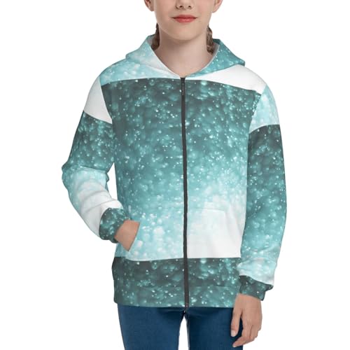 Abstract Bokeh Lights Kids Pullover Hoodies Boys Zip Up Sweatshirts Girls Athletic Clothes with Pocket3