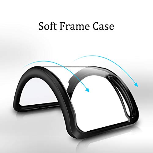 Image of A rtistque Clear Back Cover Case for OnePlus 8 Pro Hybrid Transparent Shockproof Armor - Black