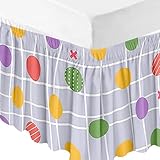 Facile à installer: Ce volant anti-poussière facilite l'enfilage et le retrait, vous n'avez même pas besoin de soulever le matelas. La conception de la bande élastique maintient le matelas fermement en place sans bouger. Processus de revêtement. Conception de bord, belle, portable et durable.