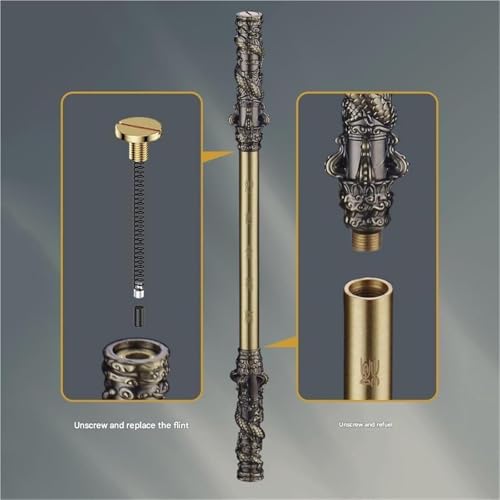 Encendedor de queroseno recargable con llama ajustable, un clásico de colección portátil 6