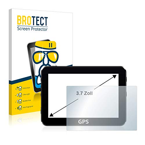 BROTECT 3.7' Protector Pantalla Cristal para Medidas estándar con 3,7 Pulgadas (9.4 cm) [57 x 75 mm, 4:3] - [Dureza 9H, Anti-Arañazos]