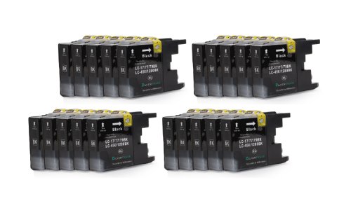 SilverTrade - Cartuccia di inchiostro per Brother MFC-J5910DW, MFC-J6510DW, MFC-J6710DW, MFC-J6910DW, compatibile con Brother LC1280, formato XL (06) - 20er Set schwarz