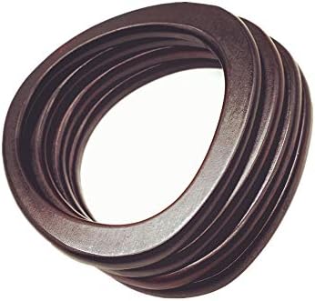 Model Worker 4PCS MDF Oval Shaped Handles Replacement for Handmade Bag Handbags Purse Handles (Dark Brown)