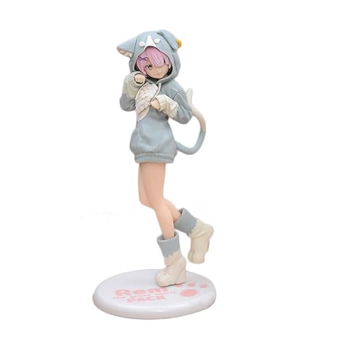 Xinchangda Anime Figure Rem Ram Emilia Limited Edition Anime Figure PVC Action Girl Figurine Toys Collectible Model Indoor Decoration Ornaments Gifts 20CM - Ram - 20CM/7.8Inch
