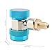 R134A Quick Coupler, High and Low Connector Extractor Valve Core for Car AC System Diagnosis, Blue and Red Set (blue low voltage)