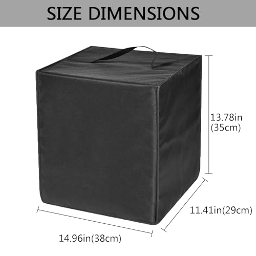 Dust Cover for Cocktail Machine Heavy Duty Heat-Resistant Waterproof Dust Protective Professional Cocktail Machine Cover Case Compatible with Bartesian Duet Cocktail Machine 55310 (Black)