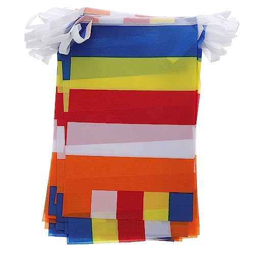 Cabilock 2 Pezzi Decorazione Del Tempio Buddista 5 Bandiere Di Preghiera Colorate Bandiera Per La Meditazione Decorazione Della Bandiera Buddista