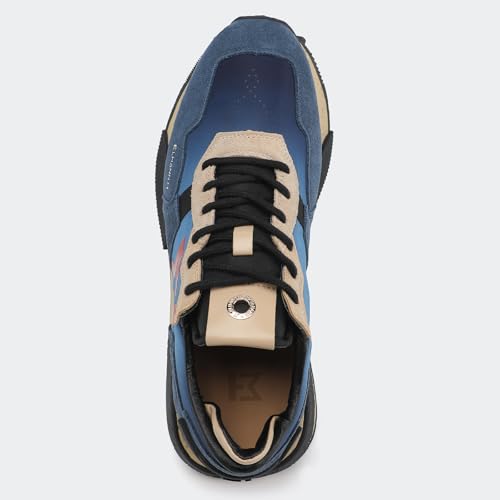 Image of The NSJ012 is a Mix of Modernity and Graphic Design. Made of Leather and Nylon its Vintage Finish Allowed it to be Elegant and Dynamic.