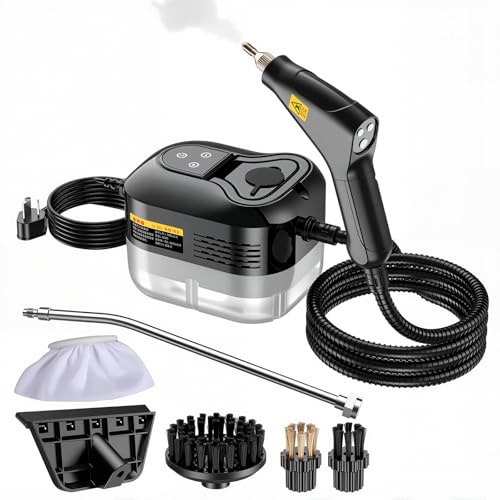 Growalleter �X�`�[���N���[�i�[ 2500W �n���h�w���h�������� 10�b���M 6�i�K�����\�ȃX�`�[�����x�� 1.2L���^���N �L�b�`�� �O���E�g �^�C�� �t���A �\�t�@ �ԓ��p