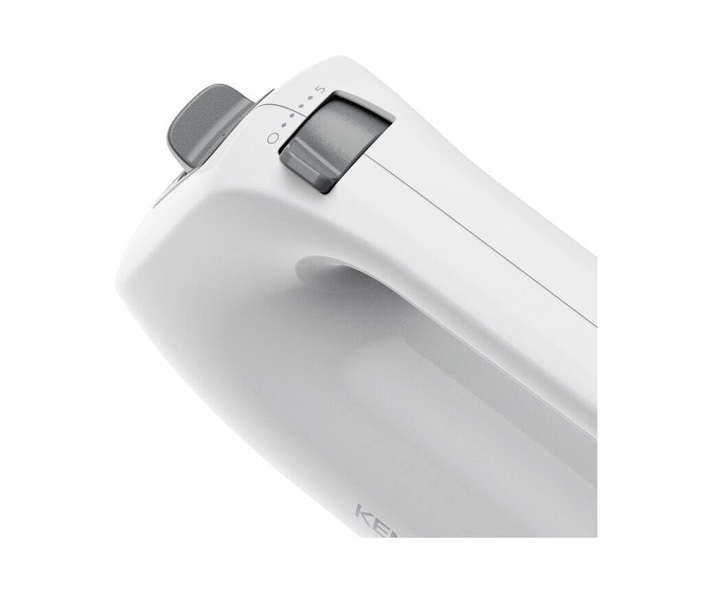 Kenwood QuickMix Lite, Batidora de Mano Ligera con Doble Batidor y Arranque a Velocidad Lenta, Herramienta SureEject, Recogedor de Cable, Motor de 300W, Apto para Lavavajillas, HMP10.00WH, Blanco