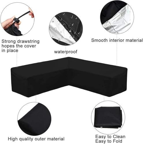 Housse de protection canapé angle extérieur grand format V - 4