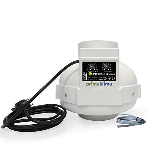 RVK Prima Klima Rohrventilator 400 m³/h 125mm mit Temperaturkontrolle (PK125) Cover
