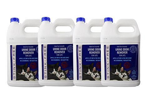 Stink Free Instantly Urine Odor Remover for Cat Urine - 4 1-Gallon Jugs