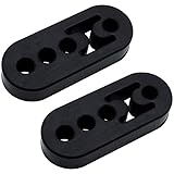 🚗Funktion: Auspuff Gummihalterung kann verhindern, dass sich der Schalldämpfer während der Fahrt frei bewegt. Kann die Menge an Abgasanlage Bewegung reduzieren, ist fuer tiefergelegte Autos und Rennwagen ideal.