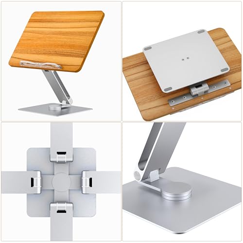 Image of Sunchhaya New Book Stand for Reading, Writing, Painting and Used As Laptop Stand for Desk, 360 Degree Rotatable Multi-Functioal Book Reading Stand Adjustable Height-Angle (BG-2VB1)