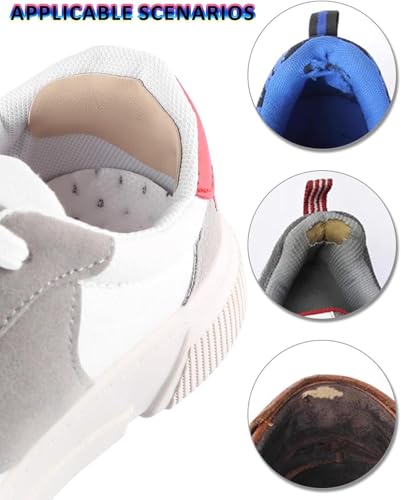 Juego de reparación de tacón para zapatos de cuero y deportivos 1 par negro 2