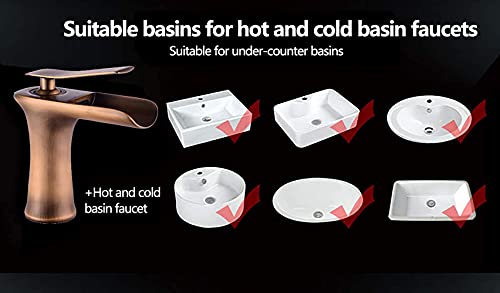 Mitigeur lavabo pivotant 360° multicolore monotrou avec flexibles d'alimentation - 3