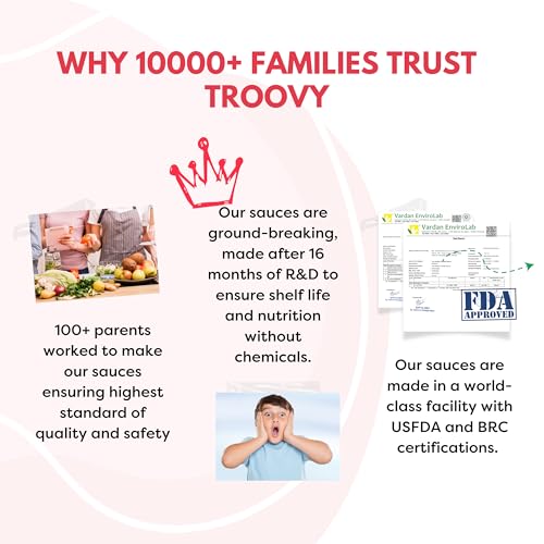 Image of Troovy Healthy Sauce | Pizza Pasta Sauce & Tomato Ketchup | 100% Chemical Free | No Preservatives | No MSG | No Processed Sugar (uses Jaggery) | All Natural Ingredients | Pack of 2