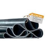 HSS Dachfolie EPDM DACHPROTECT 1,2mm Schwarz, Dachbahn, Wasserdicht, Uv- und Witterungsbeständig, Nahtfreier Zuschnitt, US-EPDM mit allen deutschen Zulassungen (3,55m x 9,50m)