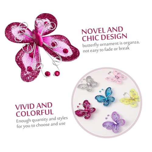 Mariposas de organza para decorar mesas de bodas y proyectos creativos en el hogar 8