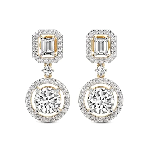 1 To 10 IGI Certified Lab Grown Diamond | 14K Or 18K in White, Yellow Or Rose Gold | Stardust Dangles Lab Diamond Earrings | Prong Settings | FG-VS1-VS2 Quality Friendly Diamonds4