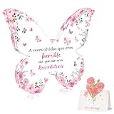 Regalo Mujer, Regalos Mujer Originales, Mariposa Adornos de Acrílico, Regalo Dia de La Madre, Cumpleaños Navidad Regalos para Amiga Mamá Abuela Hermanas