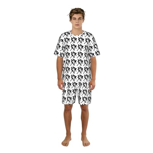 Pijama de taekwondo para hombre ropa de dormir suave con bolsillos