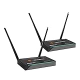J-Tech Digital HDbitT Series 1X2 Wireless HDMI Extender 200M/660 Ft Two Antenna Supporting 1920x1080 1080P with IR Repeating
