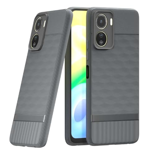 Image of Shockproof Case for Vivo Y16 4G / Y56 5G / T2x 5G | Full Camera Protection | TPU Flexible Back Cover for Vivo Y16 4G / Y56 5G / T2x 5G (Graphite Grey)