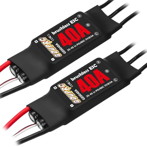 GOUPRC 40A Brushless ESC 2-3S Speed Controller with 5V/3A BEC & XT60 Plugs for Drone Helicopter Fixed Wing DIY RC Multi-axis Aircraft