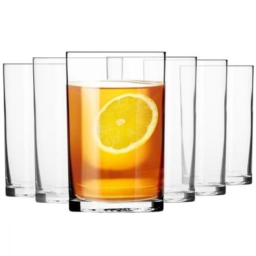 Krosno – Verres à Thé 270 ml – Lot de 6 – Collection Basic – Cristal Sans Plomb – Design Classique et Simple