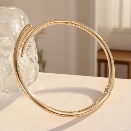 Collier goutte d'eau ouvert en alliage durable avec finition texturée premium - 5