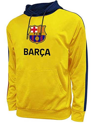 Icon Sports Men's Casual Active Sports World Soccer Side Step Pullover Sweatshirt Hoodie (fcb45ph-y, Small)