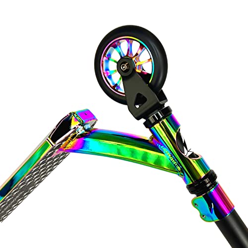 BEWEGT Evoattack Jr. neochrome stuntstep freestyle kickscooter scooter scooter 110 mm aluminium wielen ABEC 9 mini… - Afbeelding 7