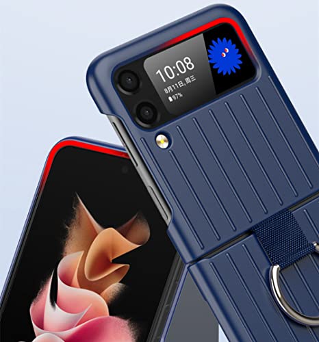 Coque Samsung Z Flip 3抗摔紫色手机壳带指环扣防刮薄款保护套