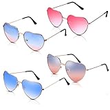 faschingsbrille basteln 【Universalgröße】 Diese sonnenbrille herzform damen ist Linsenhöhe: 48 mm; Linsenbreite 60 mm; Bügellänge: 137 mm; Nasenabstand: 15 mm; Rahmenlänge 139 mm, geeignet für Männer und Frauen jeden Alters.