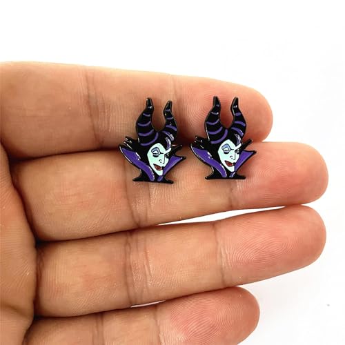 Metal Horror villain Earrings Stud Women and Men3