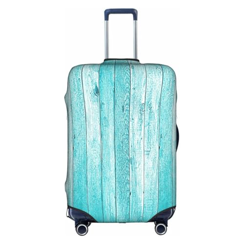 Rrhgipp Träplankor textur tapet bagageskydd skyddande tvättbar resväska skydd rese elastiskt skydd resväska skydd, Vitt, S