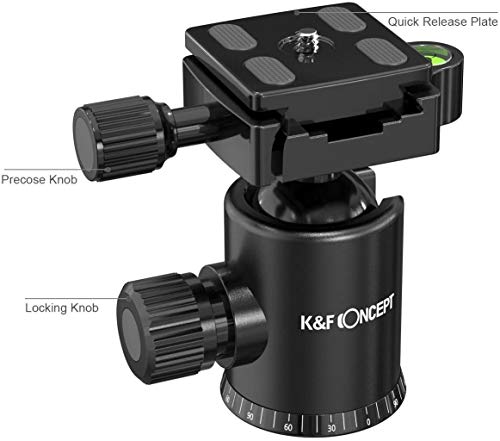 Ficha técnica Trípode Liviano de Aluminio para Fotografía 360 Rótula Compatible para Cámara Digital SLR Canon Nikon Grabación de Video - Fernando Cortés