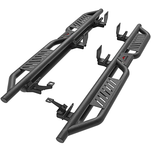 CLAMBER Running Boards for Ford Bronco 2021-2025 4 Door (Not for Bronco Sport), 5.2 Inch Width Side Steps Heavy Duty Textured Black Nerf Bars Rock Sliders