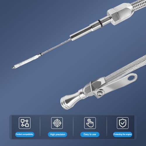 HAHAHA LS1 Engines Dipstick 20.8 Inch. Compatible with GM Chevy 5.7L LS1 V8 1997-up Models .Stainless Steel LS1 v8 Engine Oil Dipstick .（ Not for 4.8L/5.3L Truck Engines）#5114 by HAHAHA - Used condition - Image 4